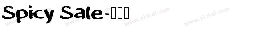 Spicy Sale字体转换